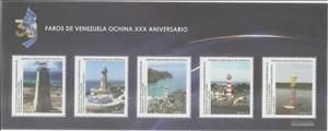 Mini Sheet, Lighthouses of Venezuela, OCHINA 30 Years, Venezuela,  , Lighthouses
