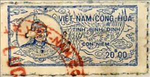 Stamp, Nguyễn Huệ and Phoenix, Vietnam, South,  , Animals (Fauna), Famous People, Generals, Men, Mythology