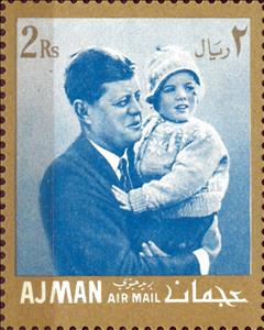 Stamp, John F. Kennedy Life's Moment, Ajman,  , Anniversaries and Jubilees, Famous People