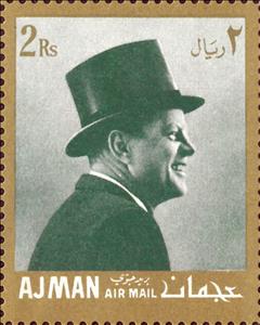 Stamp, John F. Kennedy Life's Moment, Ajman,  , Anniversaries and Jubilees, Famous People