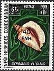 Former Issue with Overprint of New Currency and Value