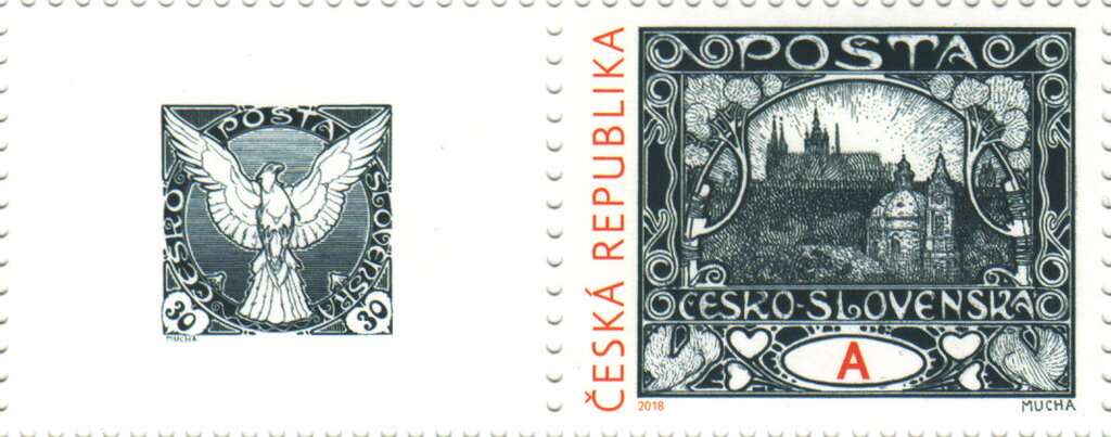 Heritage of Czech Philatelic Design : Mucha's Hradcany