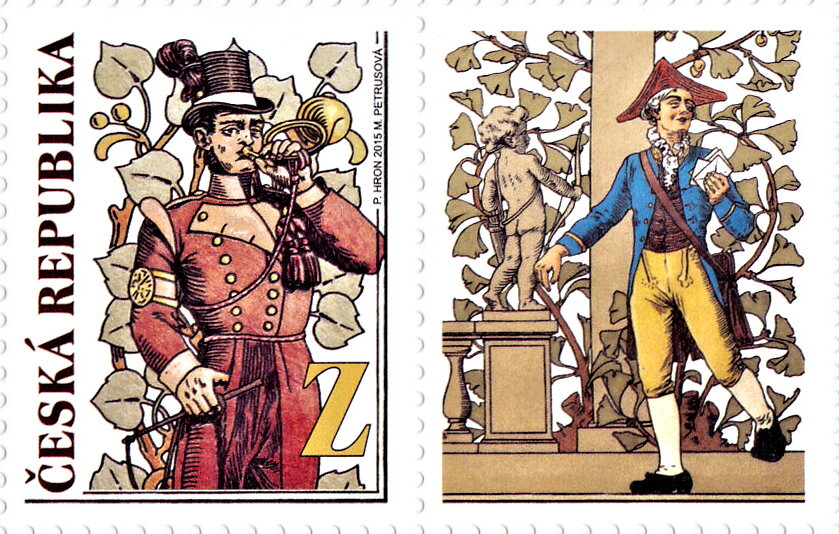 Postman from the fresco in the Hall of the Main Post Office