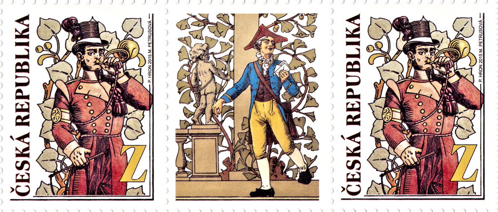 Postman from the fresco in the Hall of the Main Post Office