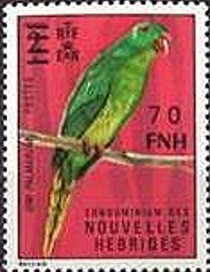 Stamp, Former Issue with Overprint of New Currency and Value, Vanuatu,  , Crafts