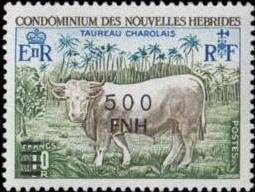 Former Issue with Overprint of New Currency and Value