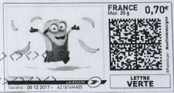 Minion with Bananas in black