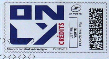 Stamp, Only Credits, France,  , Finance