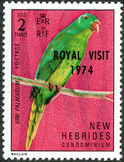 Former Stamps with Overprint "ROYAL VISIT 1974"