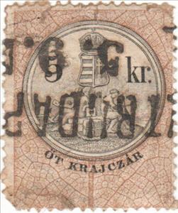 Stamp, Numeral and Coat of Arms, Hungary,  , Coats of Arms, Crowns and Coronets, Numbers