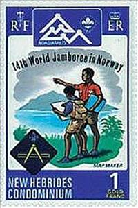 Stamp, Map Drawing, Vanuatu,  