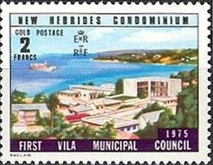 Stamp, Harbour of Vila, Vanuatu,  