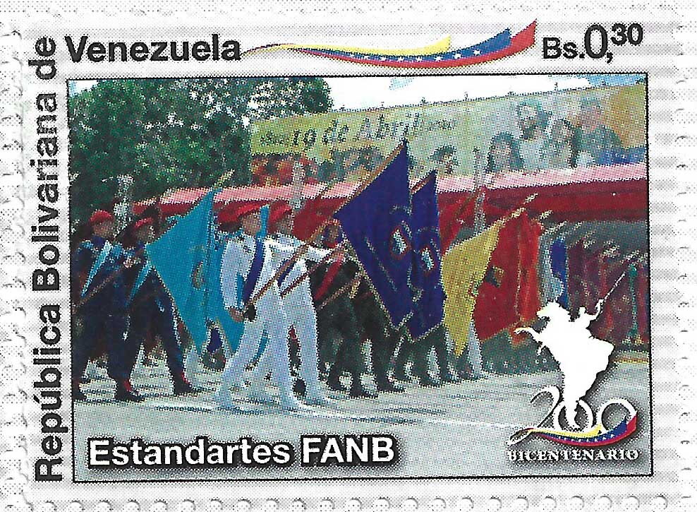 Military Parade, People with Flags