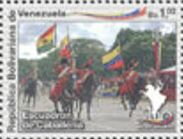 Stamp, Mounted squadron (Escuadrón de Caballeria), Venezuela,  , Anniversaries and Jubilees, Military Forces
