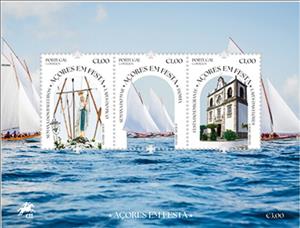 Souvenir Sheet, Festivals of the Azores, Azores,  , Festivals