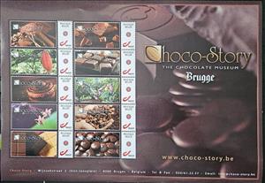 Booklet, Choco-Story - The Chocolate Museum, Bruges, Belgium,  , Flowers, Food, Hands, Plants (Flora), Trees