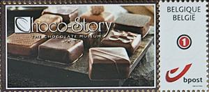 Stamp, Choco-Story - The Chocolate Museum, Bruges, Belgium,  , Food