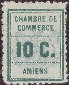 Stamp, Amiens Chamber of Commerce on the postal strike, France,  , Numbers