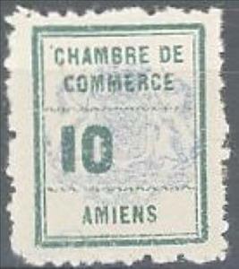 Stamp, Amiens Chamber of Commerce on the postal strike, France,  , Numbers