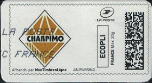 Stamp, Charpimmo, France,  , Building Industry, Geometric Shapes, Logos