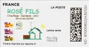 Stamp, Rose Fils, France,  , Building Industry