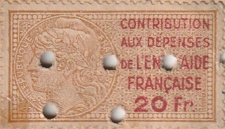 Entr'aide Française - Médaillon type Daussy