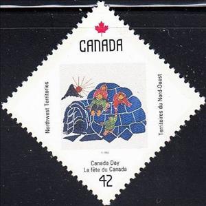 Stamp, Northwest Territories, Playing on an Igloo, Canada,  