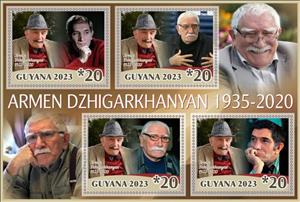 Mini Sheet, Armen Dzhigarkhanyan, Guyana,  , Actors