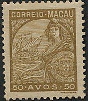 Stamp, Allegorie, Macau,  