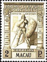 Stamp, Afonso de Albuquerque, Macau,  