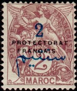 Stamp, French protectorate, Morocco,  