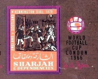 Stamp, England v Scotland Game, Kennington Oval (London), 1879, Sharjah,  , Football (Soccer), Sports