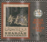 Stamp, Football Game in Barnet near London, 1750, Sharjah,  , Football (Soccer), Sports
