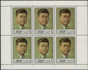 Full Pane, Portrait of John F. Kennedy, by Norman Rockwell, Sharjah,  , Famous People, Heads of State, Paintings