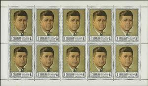 Full Pane, Portrait of John F. Kennedy, by Norman Rockwell, Sharjah,  , Famous People, Heads of State, Paintings