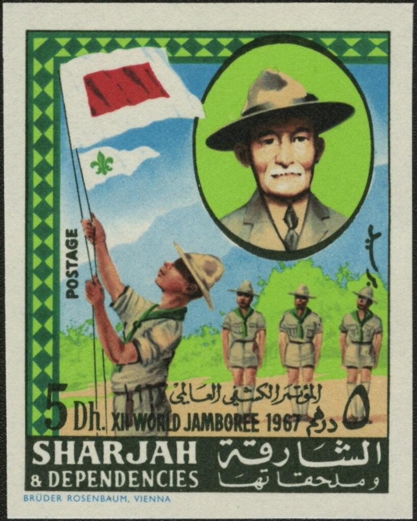 Scout at Flag Parade, Robert Baden-Powell
