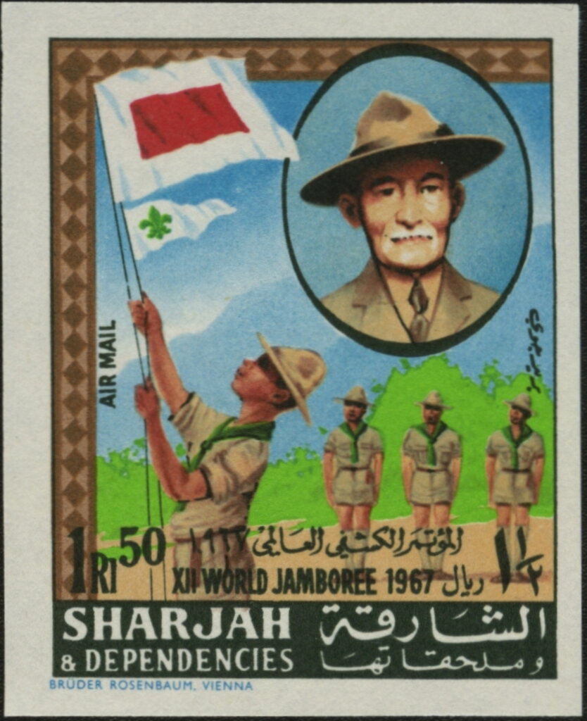 Scout at Flag Parade, Robert Baden-Powell