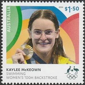 Stamp, Kayley McKeown, Swimming, Australia,  , Athletes, Olympic Games, Swimming