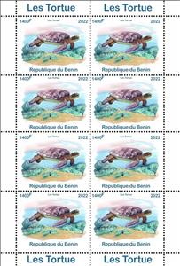 Mini Sheet, Turtles, Benin,  , Animals (Fauna), Reptiles, Turtles