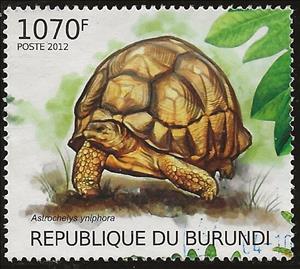 Stamp, Reptiles Red List, Burundi,  , Animals (Fauna), Chameleons, Lizards, Reptiles, Snakes, Turtles