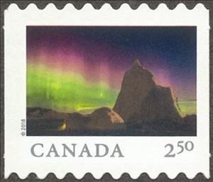 Stamp, Arctic Bay (NU), Canada,  , Aurora Borealis / Aurora Australis, Landscapes, Mountains