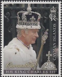 Stamp, Coronation of King Charles III, Cayman Islands,  , Royalty