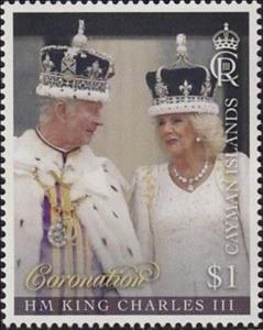 Stamp, Coronation of King Charles III, Cayman Islands,  , Royalty