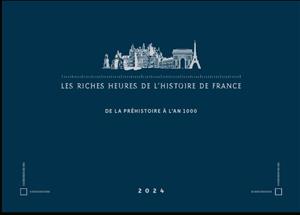 Booklet, Great Moments In French History I : Prehistory to 1000, France,  , Archaeology, Architecture, Historians, Monasteries and Convents, Monuments, Postal History, Prehistory, Saints