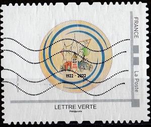 Stamp, 100 yeras GP ACF Grand Prix Automobile Club de France 1922.., France,  , Anniversaries and Jubilees, Cars, Motor Racing, Racing Cars