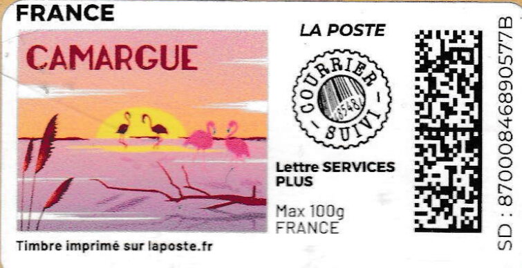 Camargue. Redesign without laposte logo. courrier suivi