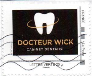 Stamp, Docteur Wick Cabinet Dentaire, France,  , Dental Surgery