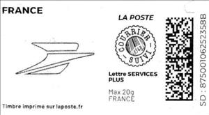 Stamp, Laposte Logo. Courrier suivi, France,  , Logos