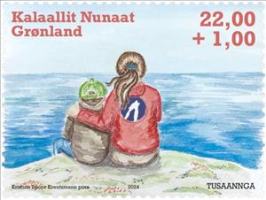 Stamp, Tusaannga Support Line, Greenland,  , Charity
