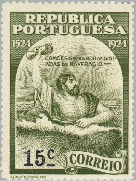 Camões saving «Os Lusíadas» from the shipwreck 